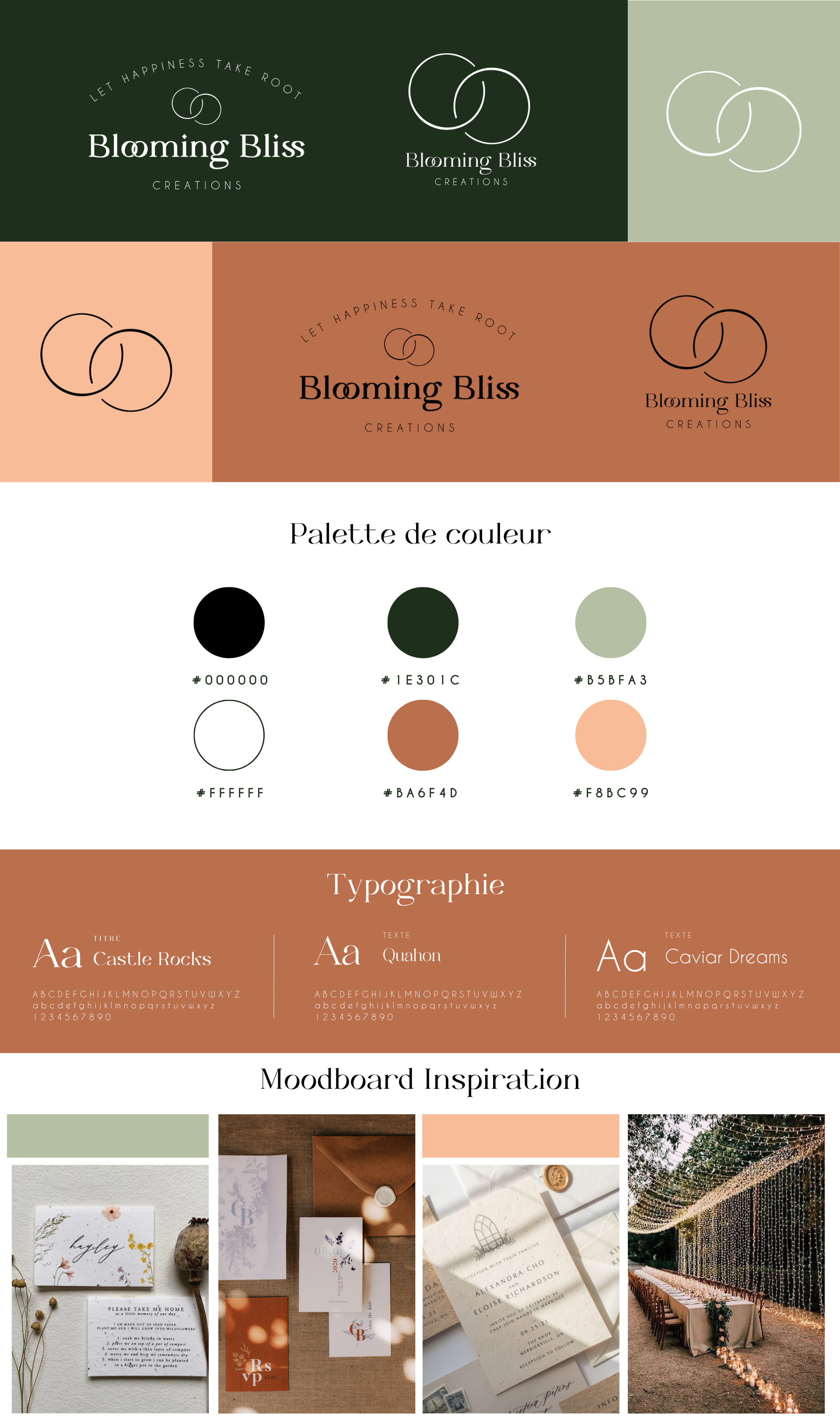 Charte Graphique - Blooming Bliss Creations